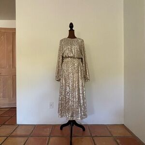 Sparkling Long Sleeve Dress